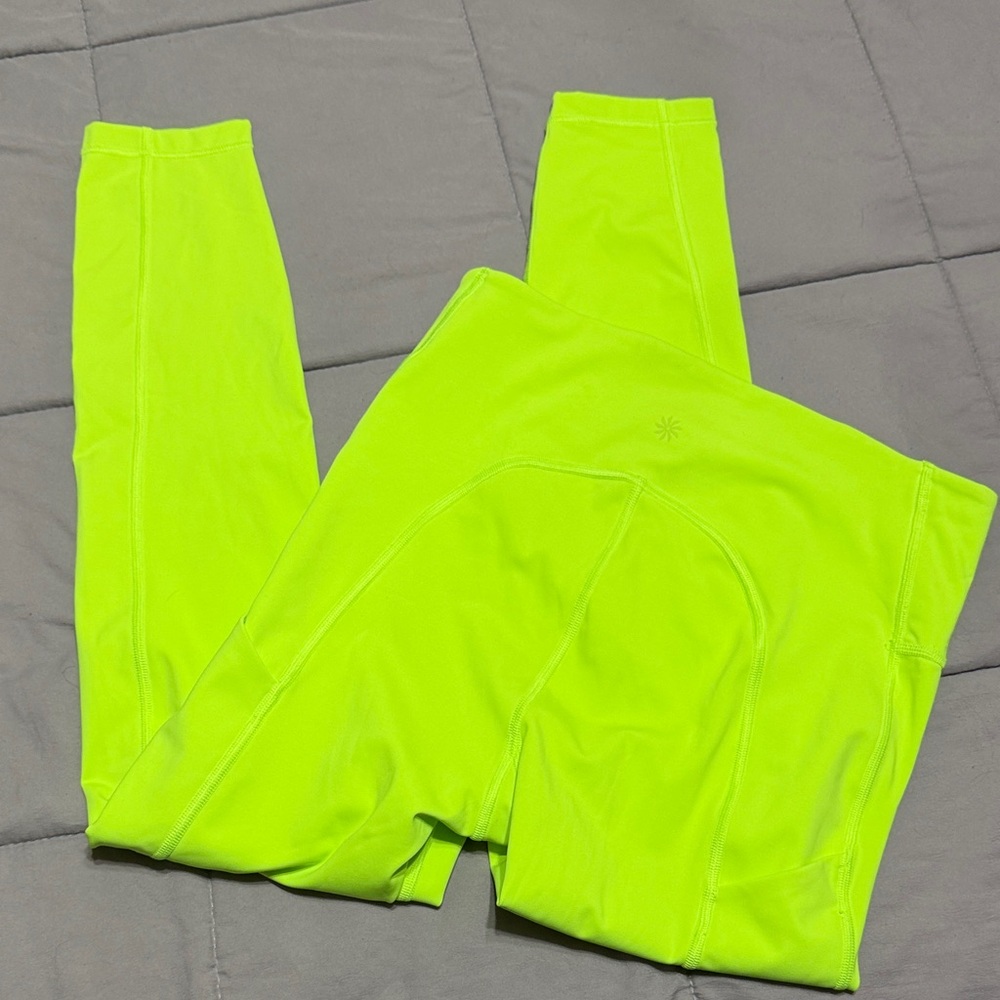 Athleta neon leggings